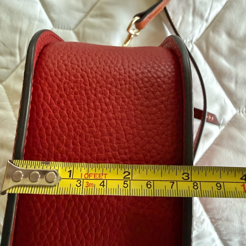 Dooney & Bourke Red Leather Crossbody Bag - Picture 7 of 9